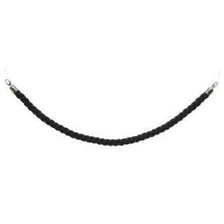Afsp&aelig;rringsreb Securit 150 cm Tvisted Sort/Krom