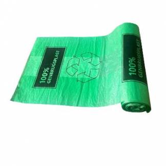 Spandepose Catersource 40ltr B600xL600mm 15my MDPE med Fals Gr&oslash;n 100\% genbrug