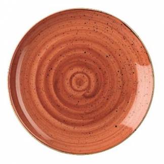 Tallerken Coupe Stonecast &Oslash;26 cm Porcel&aelig;n Orange