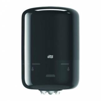 Dispenser H&aring;ndkl&aelig;derulle Tork M2 Midi Plast Sort