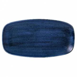 Serveringsfad Stonecast 35.5x18.9 cm Porcel&aelig;n Marinebl&aring;