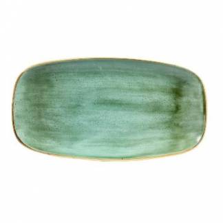 Serveringsfad Stonecast 35.5x18.9 cm Porcel&aelig;n Salturt Gr&oslash;n