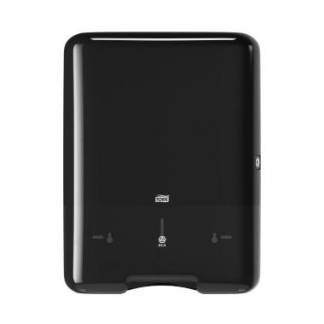 Dispenser H&aring;ndkl&aelig;deark Tork Singlefold/C-fold H3 Stor Plast Sort