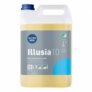 Vaskepleje uden voks Kiilto Illusia 10 Svanem&aelig;rket uden farve/parfume 5 ltr