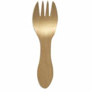 Gaffel mini 102 mm ubehandlet tr&aelig; bionedbrydelig