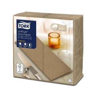 Serviet Tork Linstyle 39x39cm 1/8-fold Biscuit