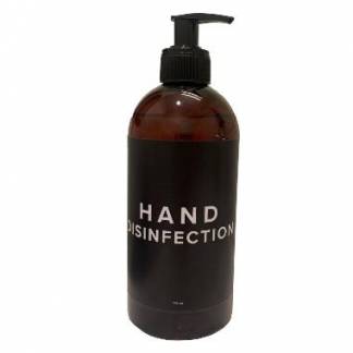 H&aring;nddesinfektion gel 85\% ethanol med glycerin eksklusiv flaske med pumpe 500 ml