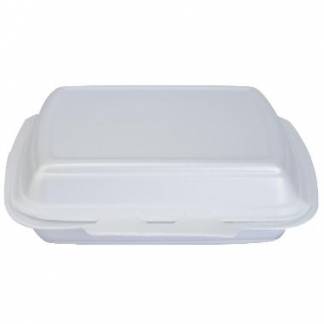 Termobakke 1-rum 247x198x75 mm H&aelig;ngslet l&aring;g XPS Hvid HP 4/1 TT 125 stk