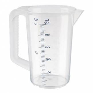 M&aring;lekande 0,5 liter med hank &Oslash;90xH140 mm Polypropylen