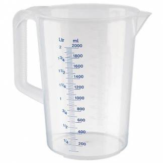 Målekande 2 liter med hank Ø150xH205 mm Polypropylen