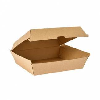 Takeaway boks 178x160x75mm Kraft Brun/Brun
