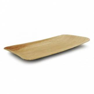 Tallerken Fad 24x16x2.5 cm Rektangul&aelig;r Bionedbrydelig Palmeblad