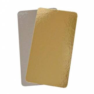 Kagepap 130x240 mm 800 gr S&oslash;lv/Guld