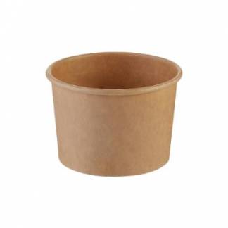 B&aelig;ger rundt 150 ml 5 oz Delicup &Oslash;90 x 48 mm kraft pap/PE Brun