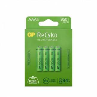 Batteri GP ReCyko Genopladelig AAA 950 mAh 4pak