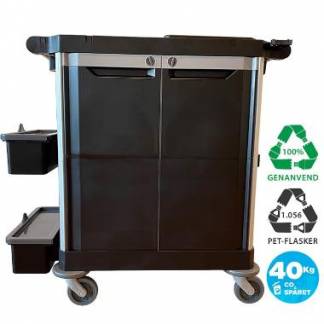 Reng&oslash;ringsvogn Nordic Recycle trolley 2.0 Str. M dobbeltd&oslash;r