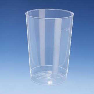 Plastb&aelig;ger 20 cl &Oslash;67 mm H98 mm flergangs PP semi transparent