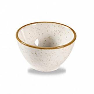 Sk&aring;l Dip Stonecast 6 cl &Oslash;7 cm. Porcel&aelig;n Vanilje