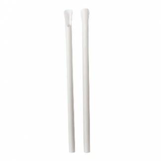 Suger&oslash;r &Oslash;8x210mm uden kn&aelig;k bionedbrydelig med spade/ske Hvid