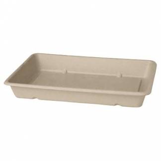 Sk&aring;l rektangul&aelig;r 850 ml 230x155x36 mm Bagasse natur FF