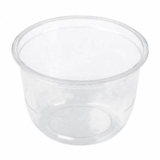 Dessertb&aelig;ger 260ml rund &Oslash;96x63 mm klar PLA