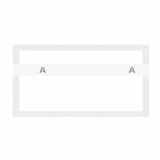 Kuponbog 100 ark 2xBogstav hvid L130xB70xH8mm