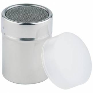 Str&oslash;d&aring;se rund &Oslash;5.5xH7.5cm 0.15ltr rustfri st&aring;l PP l&aring;g