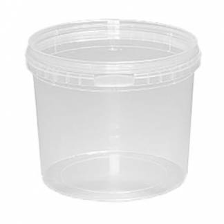 Plastb&aelig;ger rund 800ml &Oslash;122xH97mm PP klar