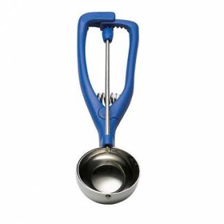 Isske St&ouml;ckel bl&aring; 1/5 liter &Oslash;9cm Rustfri st&aring;l og plast med saksegreb