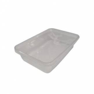 Plastbakke Nudelbakke 500ml 120x175x40mm med l&aring;g til microovn Klar