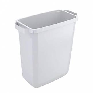 Plastbeholder 60 ltr f&oslash;devaregodkendt plast hvid