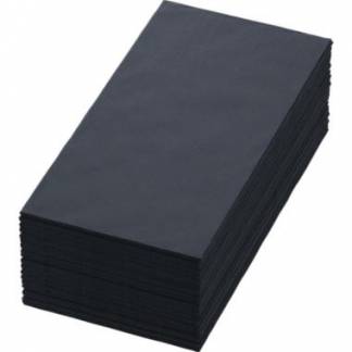 Serviet 40x40cm 3-lag 1/8-fold Sort