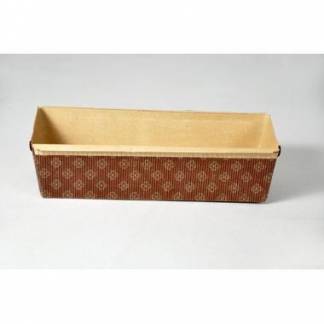 Kageform 263x80x70 mm Rektangul&aelig;r Brun/Guld