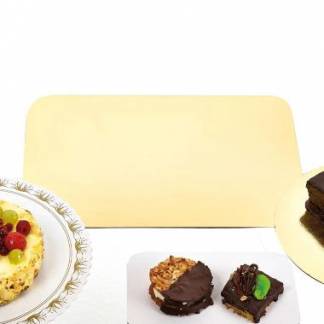 Laksepap L560xB195mm guld/s&oslash;lv med runde hj&oslash;rner