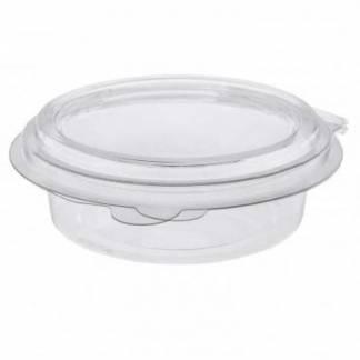 B&aelig;ger/indsats Deli Pot Topper rund 165 ml &Oslash;101xH35mm RPET h&aelig;ngslet l&aring;g Klar