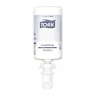 H&aring;nds&aelig;be Flydende Tork Sensitiv 1000ml Ecolabel/ECARF uden Parfume til S4 disp