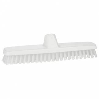Gulvskrubbe 29 cm Stiv med Gevind PP Hvid