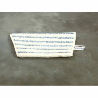 Moppe Velcro Universal Mop Pro 25cm Microfiber &Ouml;ko-tex Hvid/Bl&aring; T&oslash;r/V&aring;d
