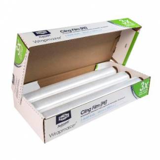 Film Wrapmaster Uperforeret B45cmxL300m 7my PE Klar
