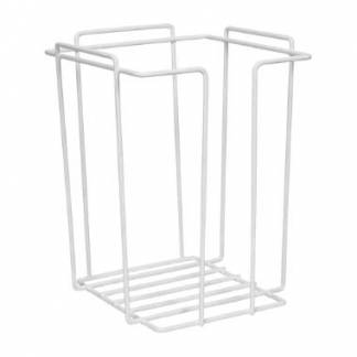 Vaskekludestativ 23x23x29,5cm metal hvid til skumvaskeklude