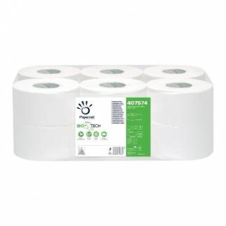 Toiletpapir Papernet Jumbo Mini 2-lags 140m med Bio Tech teknologi