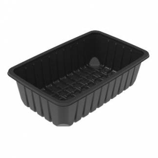 Plastbakke K81-75S Rektangul&aelig;r 2220ml L26.06xB15.96xH7.38cm 850 my PP sort