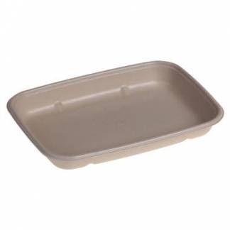 Bakke 600ml L230xB165xH30mm bagasse bionedbrydelig biocoated