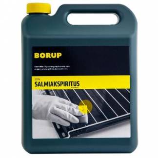 Salmiakspiritus Borup 25\% 5ltr til fedt og snavs p&aring; tekstiler/overflader