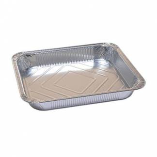 Alubakke 1/2 GN R96G 2400ml L32.4xB26.3xH4.1cm 90 my med rullet kant S&oslash;lv