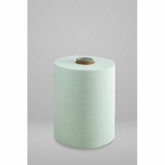 H&aring;ndkl&aelig;derulle 2-lag H19.5cmx140m Nyfiber med hylse Hvid