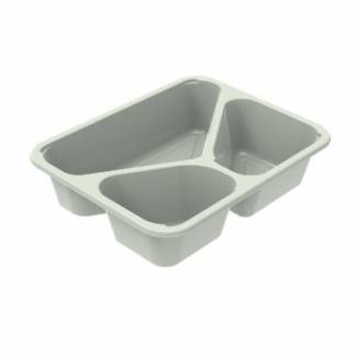 Bakke 3-rum C2227-3K Rektangul&aelig;r 255/355/685ml L227xB178xH53mm CPET Evolve