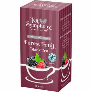 Te Sort Tea Symphony Forest Fruit Black Tea 20 breve Rainforest Alliance Skovb&aelig;r
