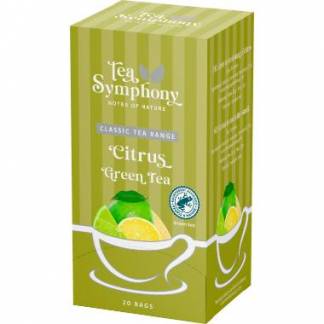 Te Gr&oslash;n Tea Symphony Citrus Green Tea 20 breve Rainforest Alliance Citrus