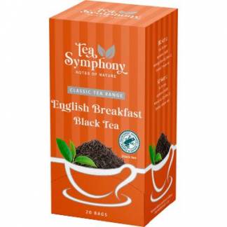 Te Sort Tea Symphony English Breakfast Black Tea 20 breve Rainforest Alliance